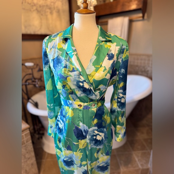 NWT ZARA FLORAL PRINT JUMPSUIT MULTICOLOURED, SIZE Small - Picture 6 of 15